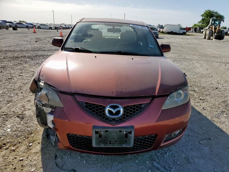 JM1BK32F891187579 - 2009 MAZDA 3 I BURGUNDY photo 5