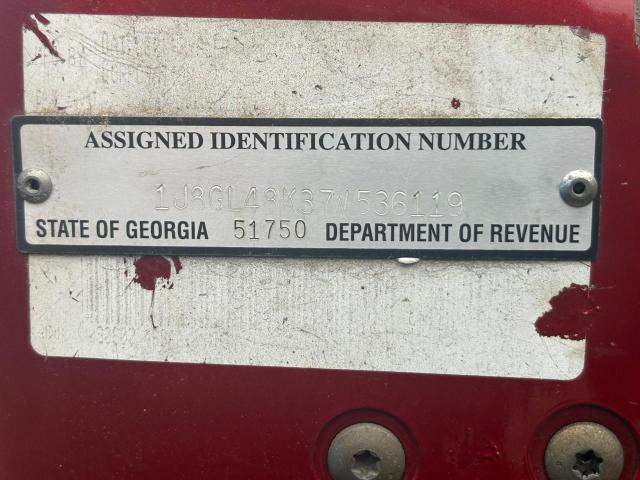 1J8GL48K37W536119 - 2007 JEEP LIBERTY SPORT RED photo 13