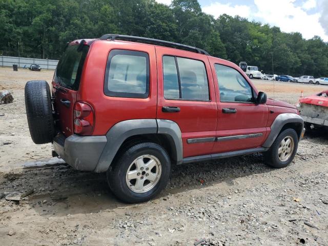 1J8GL48K37W536119 - 2007 JEEP LIBERTY SPORT RED photo 3