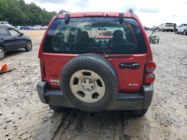 1J8GL48K37W536119 - 2007 JEEP LIBERTY SPORT RED photo 6
