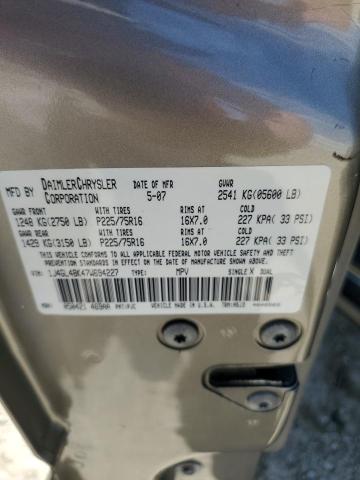 1J4GL48K47W694227 - 2007 JEEP LIBERTY SPORT Qızıl foto 12