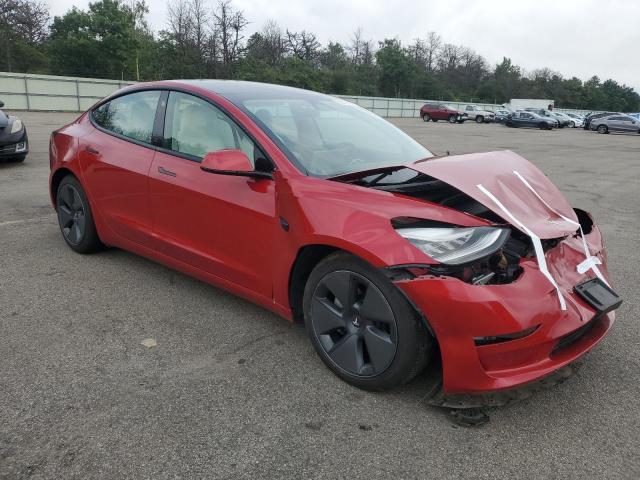 5YJ3E1EB9MF860114 - 2021 TESLA MODEL 3 Kırmızı fotoğraf 4