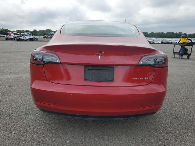 5YJ3E1EB9MF860114 - 2021 TESLA MODEL 3 Kırmızı fotoğraf 6