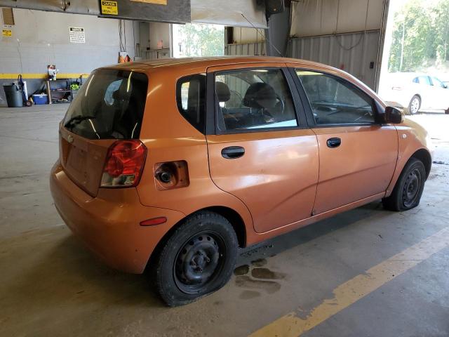 KL1TD66657B717712 - 2007 CHEVROLET AVEO BASE ORANGE photo 3