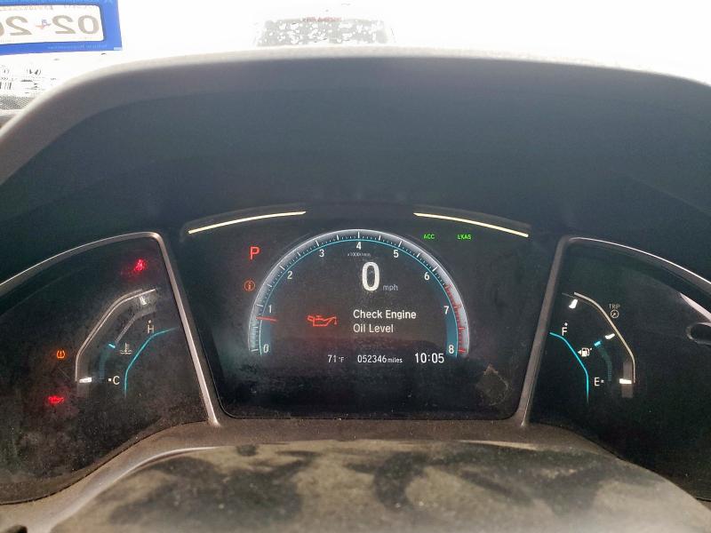 2HGFC1F32LH682129 - 2020 HONDA CIVIC EX BLUE photo 9