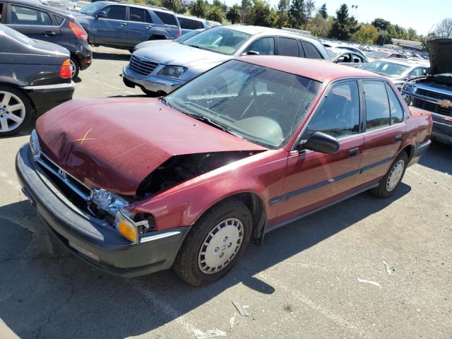 JHMCB7648MC071931 - 1991 HONDA ACCORD DX BURGUNDY photo 1