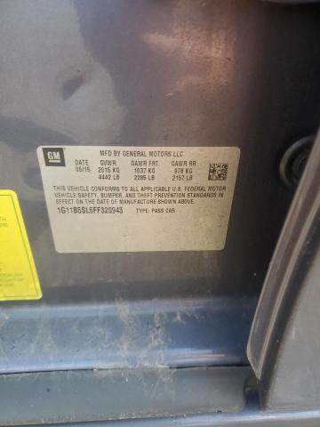 1G11B5SL6FF320943 - 2015 CHEVROLET MALIBU LS BLUE photo 12