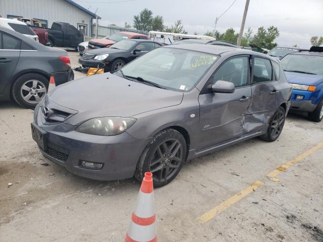 JM1BK343981802223 - 2008 MAZDA 3 HATCHBACK GRAY photo 1