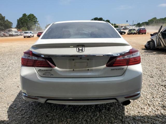 1HGCR2F50GA059167 - 2016 HONDA ACCORD SPORT WHITE photo 6