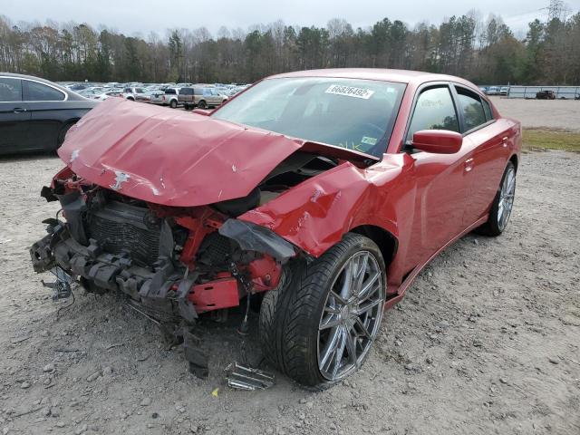 2C3CDXBG9FH716652 - 2015 DODGE CHARGER SE RED photo 2