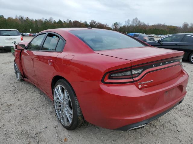 2C3CDXBG9FH716652 - 2015 DODGE CHARGER SE RED photo 3