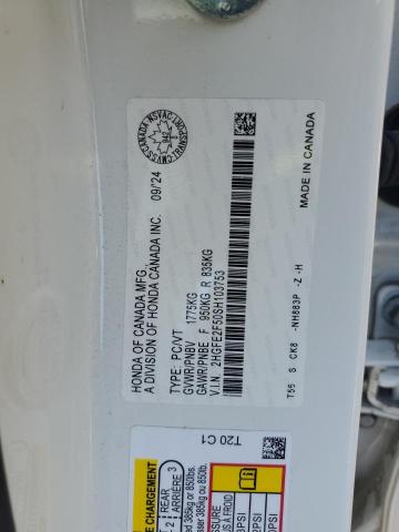 2HGFE2F50SH103753 - 2025 HONDA CIVIC SPORT WHITE photo 13