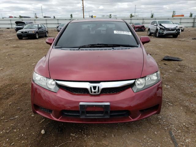 1HGFA16899L028841 - 2009 HONDA CIVIC SEDA EX RED photo 5