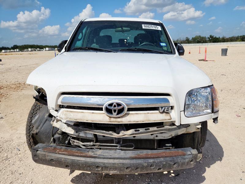 5TBET34184S461220 - 2004 TOYOTA TUNDRA DOUBLE CAB SR5 WHITE photo 5