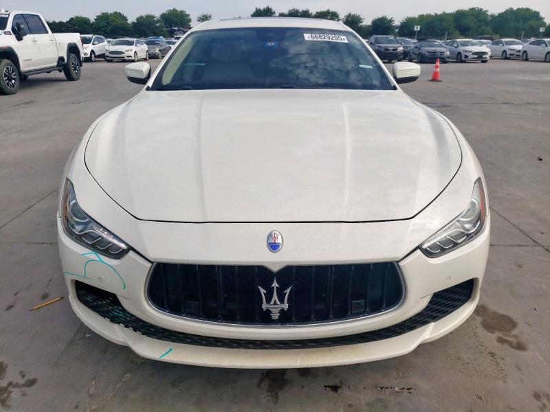 ZAM57RSL1H1244898 - 2017 MASERATI GHIBLI S Ақ фото 5