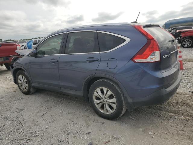 JHLRM3H71CC004949 - 2012 HONDA CR-V EXL BLUE photo 2
