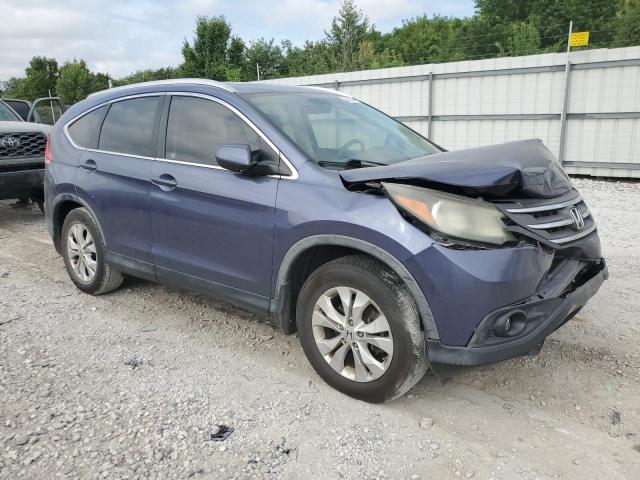 JHLRM3H71CC004949 - 2012 HONDA CR-V EXL BLUE photo 4
