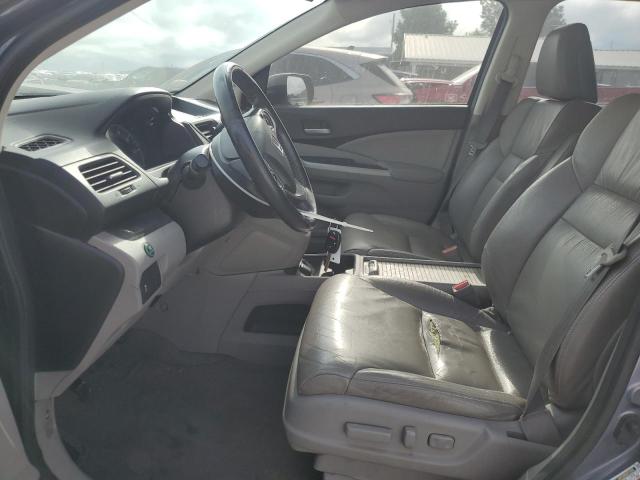 JHLRM3H71CC004949 - 2012 HONDA CR-V EXL BLUE photo 7