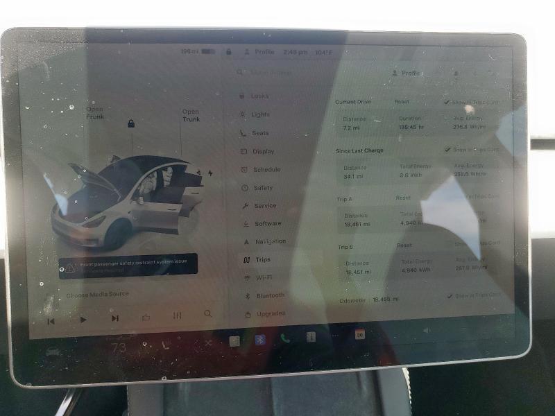 7SAYGDEE1RA332182 - 2024 TESLA MODEL Y 白色 照片 9