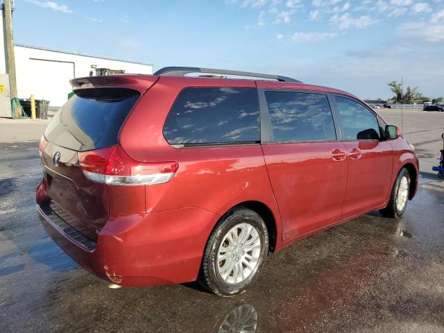 5TDYK3DC1CS268480 - 2012 TOYOTA SIENNA XLE BURGUNDY photo 4