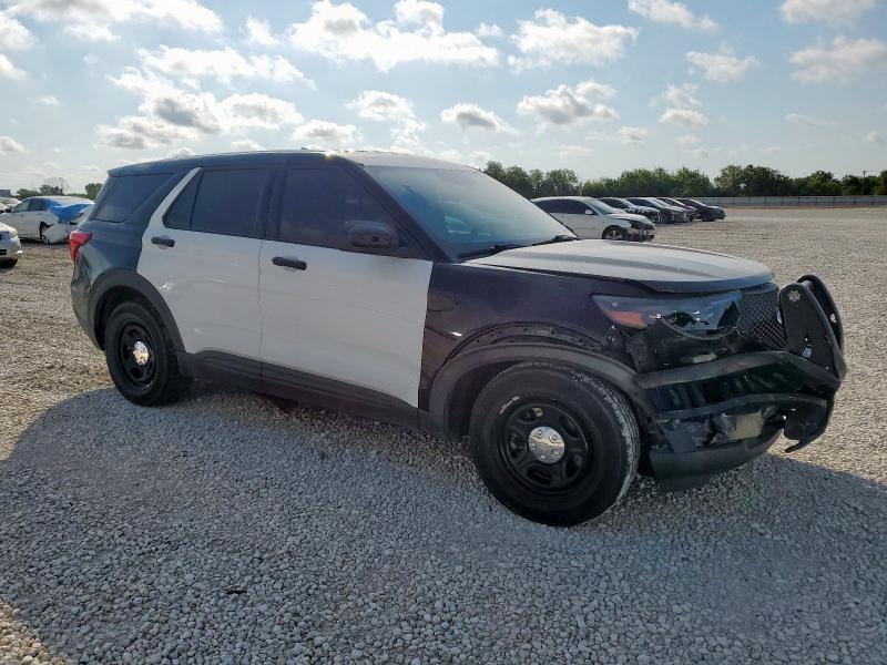 1FM5K8AB1LGC63488 - 2020 FORD EXPLORER POLICE INTERCEPTOR Bicolor foto 4