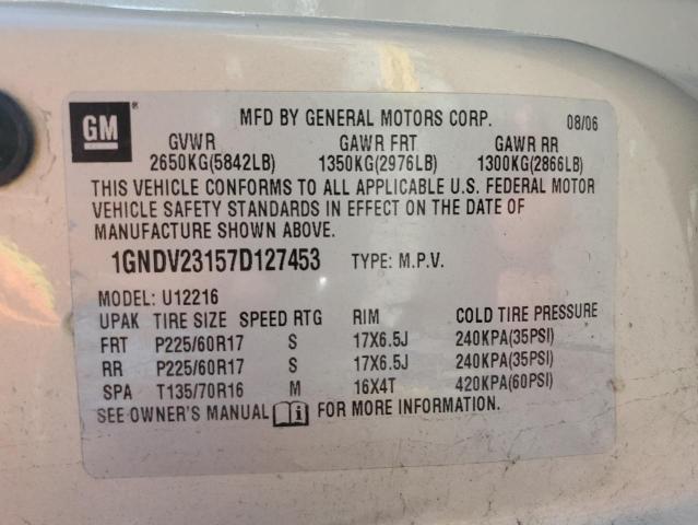 1GNDV23157D127453 - 2007 CHEVROLET UPLANDER LS TAN photo 26