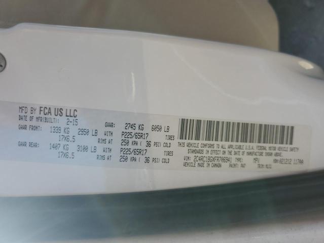 2C4RC1BGXFR706941 - 2015 CHRYSLER TOWN & COU TOURING WHITE photo 13