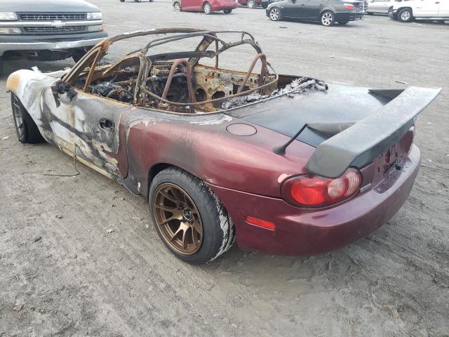 JM1NB353230313401 - 2003 MAZDA MX-5 MIATA BASE BURGUNDY photo 3
