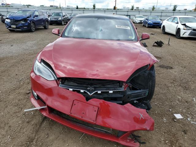 5YJSA1E26HF198344 - 2017 TESLA MODEL S RED photo 5