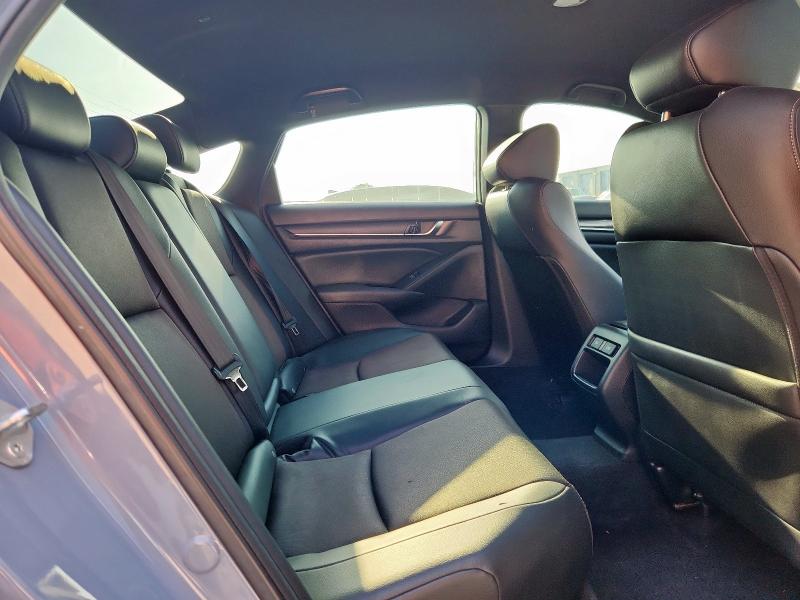 1HGCV1F30NA021455 - 2022 HONDA ACCORD SPORT GRAY photo 10
