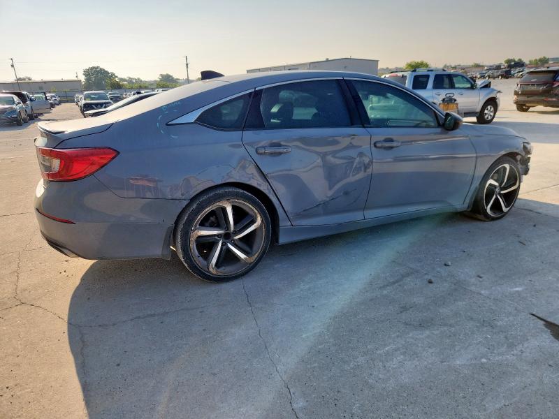 1HGCV1F30NA021455 - 2022 HONDA ACCORD SPORT GRAY photo 3