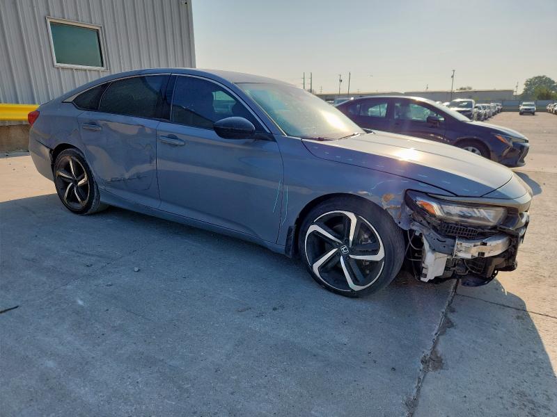 1HGCV1F30NA021455 - 2022 HONDA ACCORD SPORT GRAY photo 4
