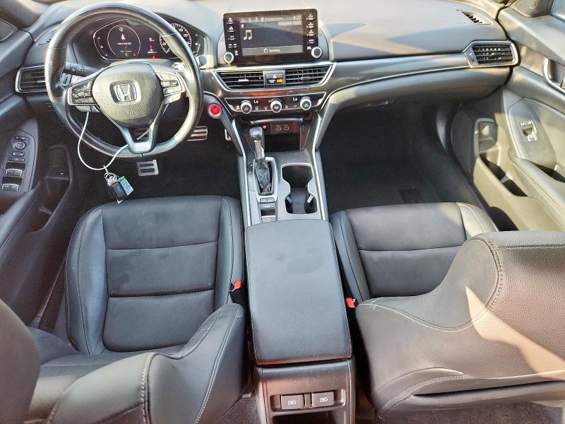 1HGCV1F30NA021455 - 2022 HONDA ACCORD SPORT GRAY photo 8