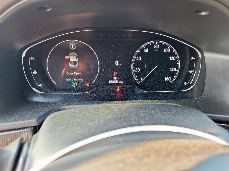 1HGCV1F30NA021455 - 2022 HONDA ACCORD SPORT GRAY photo 9