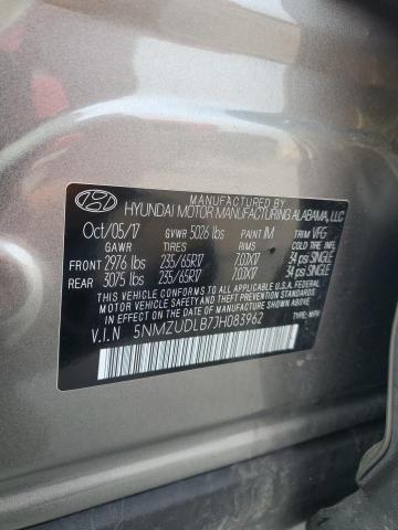 5NMZUDLB7JH083962 - 2018 HYUNDAI SANTA FE S 灰色 照片 12