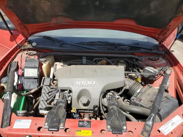 2G1WX12K8Y9297300 - 2000 CHEVROLET MONTE CARLO SS წითელი ფოტო 11