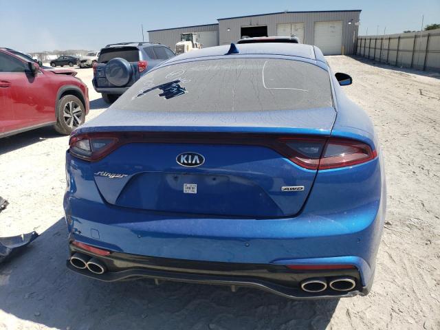 KNAE25LA2J6020960 - 2018 KIA STINGER PREMIUM BLUE photo 6