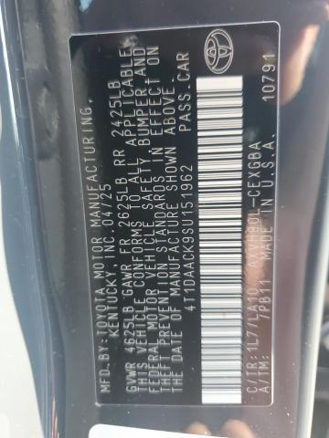 4T1DAACK9SU151962 - 2025 TOYOTA CAMRY XSE GRAY photo 12