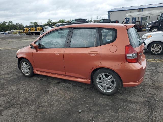 JHMGD38638S036454 - 2008 HONDA FIT SPORT ORANGE photo 2