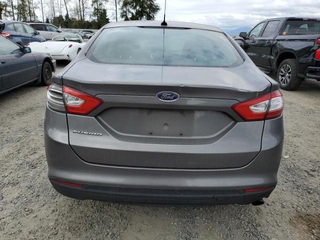 3FA6P0G74DR254766 - 2013 FORD FUSION S GRAY photo 6