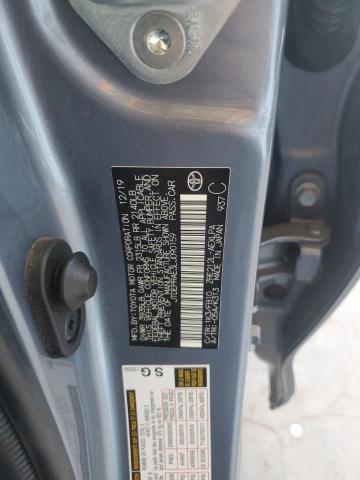 JTDEPRAE3LJ090159 - 2020 TOYOTA COROLLA LE BLUE photo 13