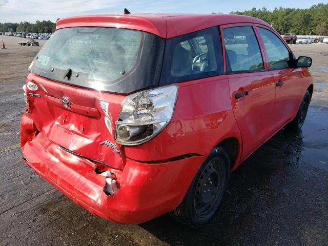 2T1KR32E85C392571 - 2005 TOYOTA COROLLA MA XR RED photo 4