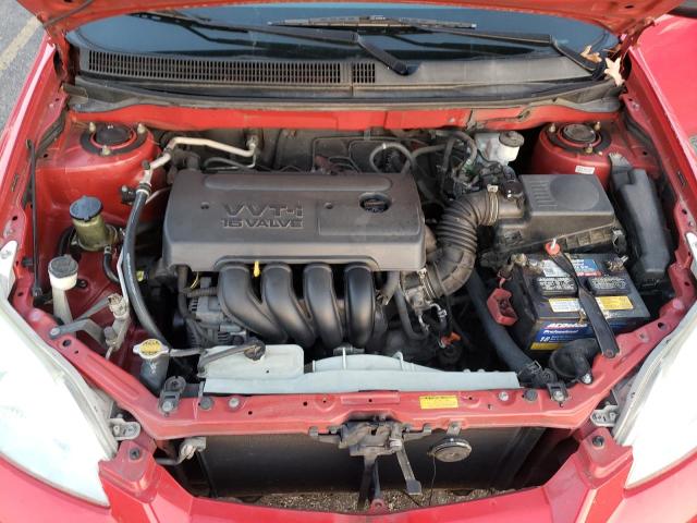 2T1KR32E85C392571 - 2005 TOYOTA COROLLA MA XR RED photo 7