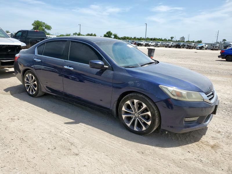 1HGCR2F5XEA265352 - 2014 HONDA ACCORD SPORT BLUE photo 4