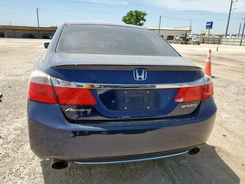 1HGCR2F5XEA265352 - 2014 HONDA ACCORD SPORT BLUE photo 6