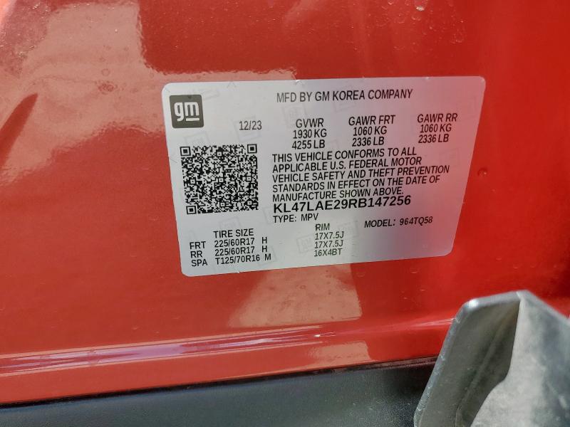 KL47LAE29RB147256 - 2024 BUICK ENVISTA PREFERRED ORANGE photo 13