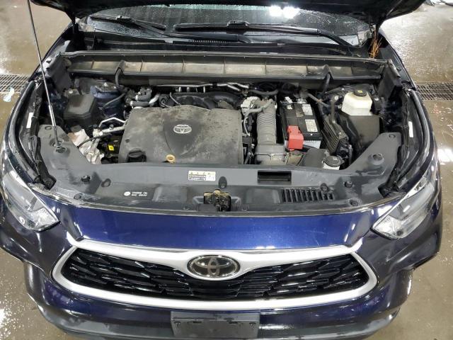 5TDGZRBHXLS048943 - 2020 TOYOTA HIGHLANDER XLE 蓝色 照片 12