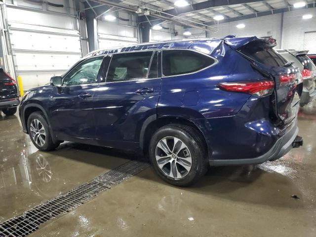 5TDGZRBHXLS048943 - 2020 TOYOTA HIGHLANDER XLE 蓝色 照片 2