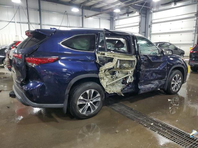 5TDGZRBHXLS048943 - 2020 TOYOTA HIGHLANDER XLE 蓝色 照片 3
