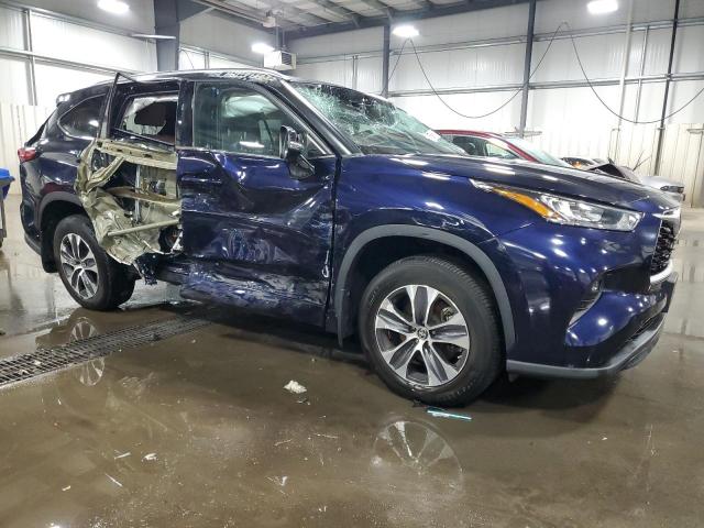 5TDGZRBHXLS048943 - 2020 TOYOTA HIGHLANDER XLE 蓝色 照片 4